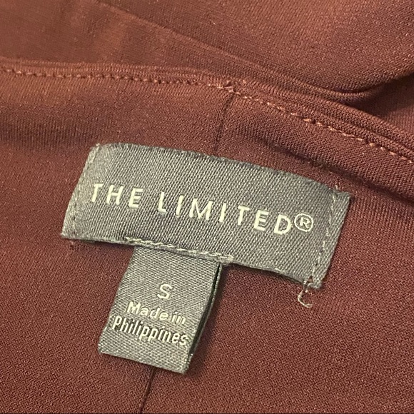 Peekaboo Sleeve Burgundy Top Small S - Picture 4 of 6